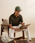 Olive Drop Shoulder POLO