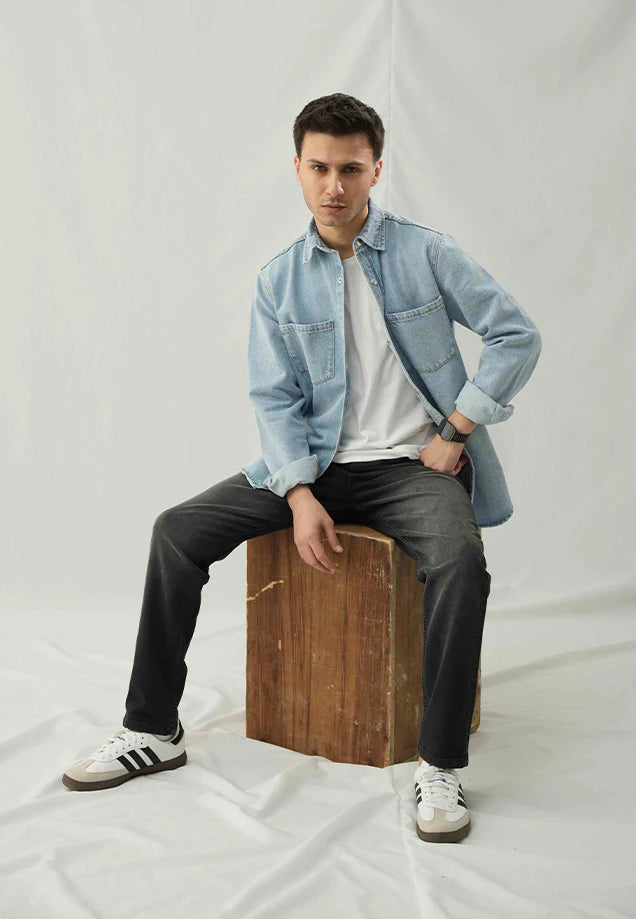 Comfort Slim Fit Denim - Black Stone Wash
