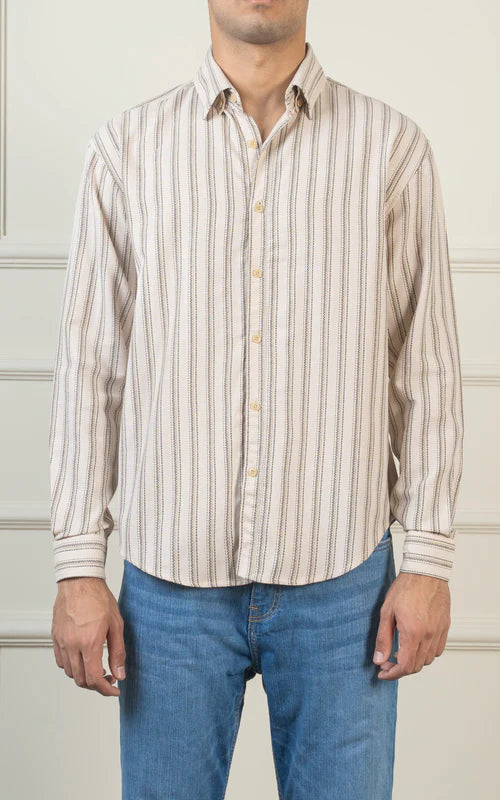 REGULAR COLLAR SHIRT BEIGE