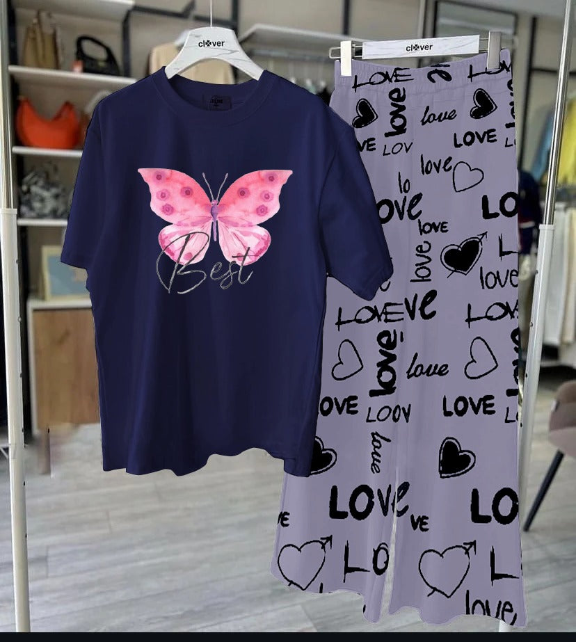 Women’s Summer Trouser Shirt Set – Cotton Fabric