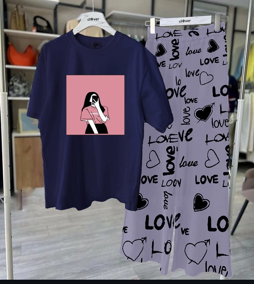 Women’s Summer Trouser Shirt Set – Cotton Fabric