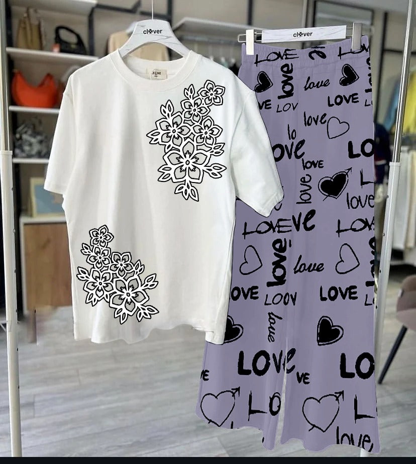 ladies cotton trouser shirt sets: