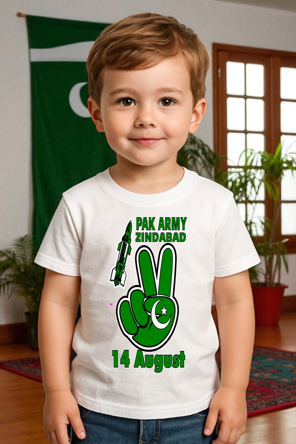 Azadi Kids T-Shirts – Check Size in Description Before Selecting